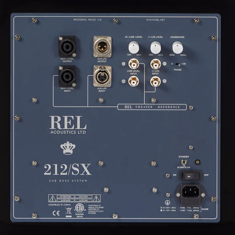REL Acoustics 212/SX - 2-Channel Home Audio Subwoofer