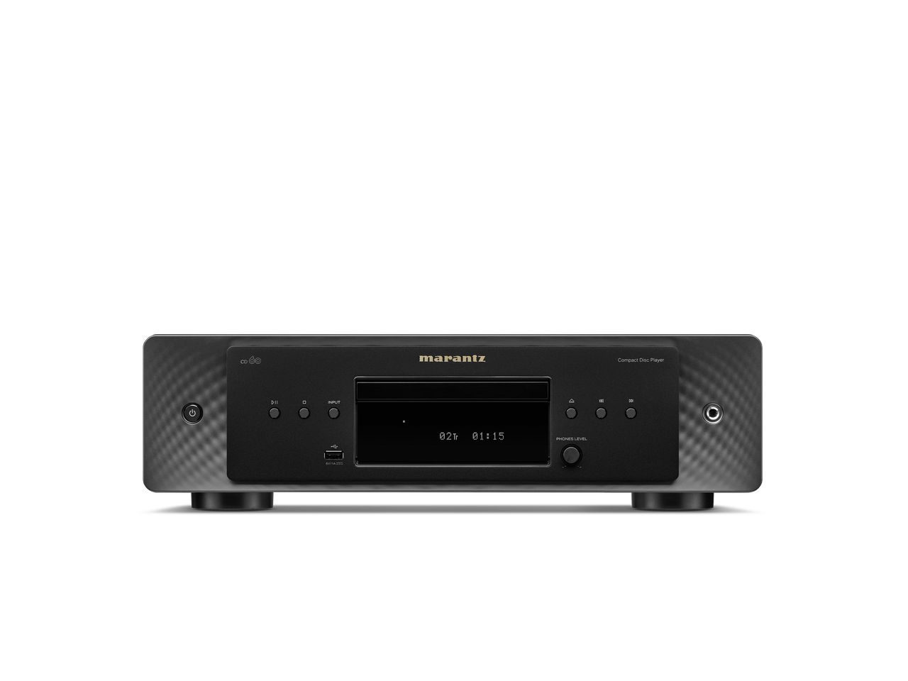 CD 60 Marantz connected in a home audio system setup