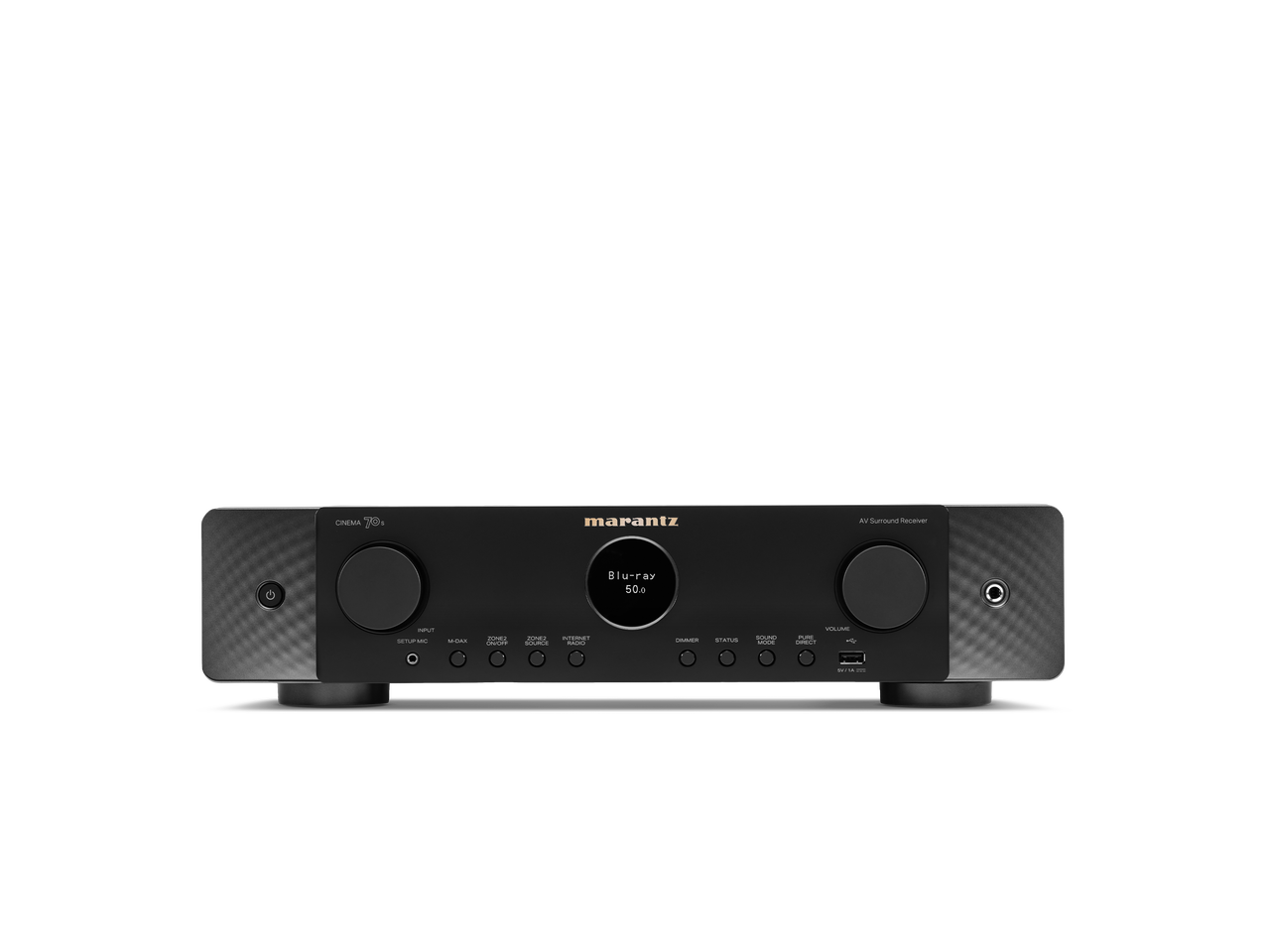Close-up of Marantz Cinema 70s Receiver HDMI and audio ports