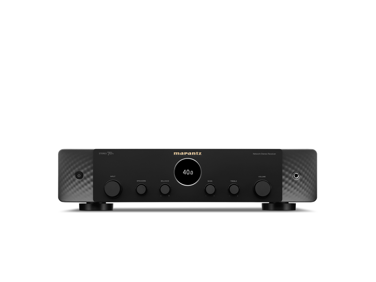 Front view of Marantz Stereo 70s showing vintage design and control knobs