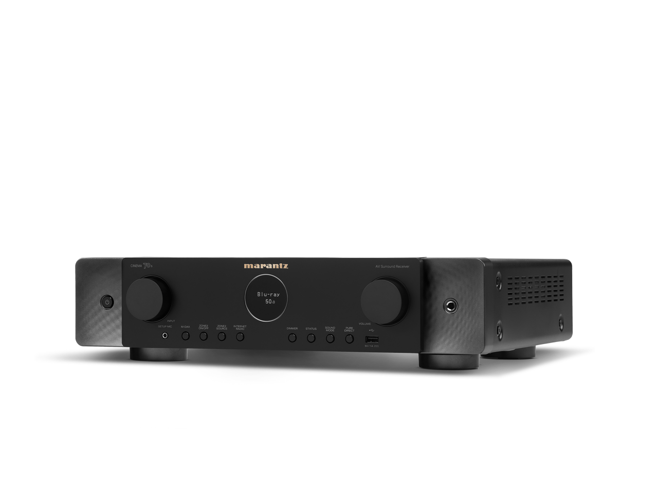 Marantz Cinema 70s Receiver setup in a home theater with speakers