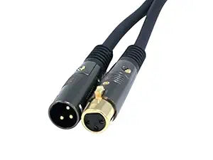 15ft Premier Series XLR Male to XLR Female 16AWG Cable (Gold Plated) [Microphone & Interconnect]
