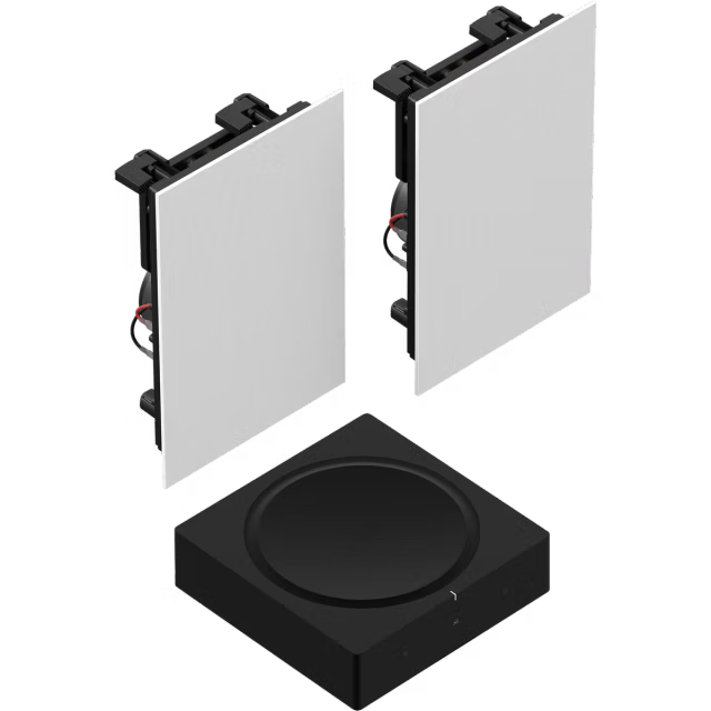 Amp + In-Wall Speakers
