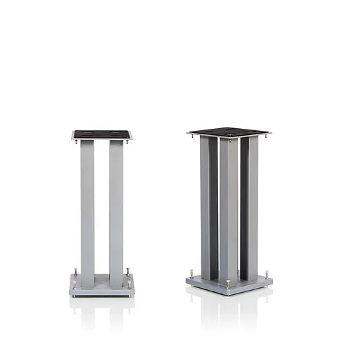 STYLUM SQUARE SPEAKER STANDS/PAIR/SILVER SATIN - Perfect volume