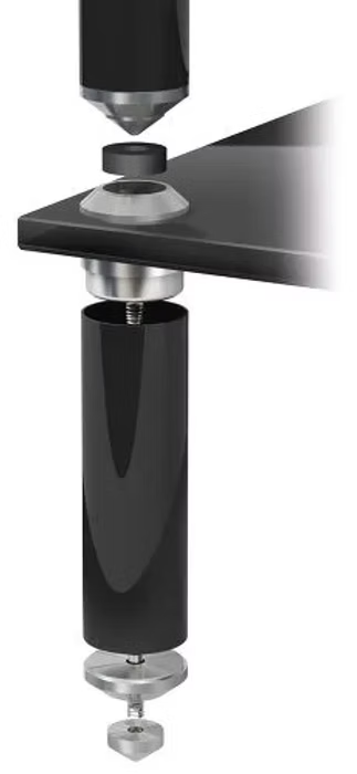 STABBL AV BLACK SATIN 1140mm