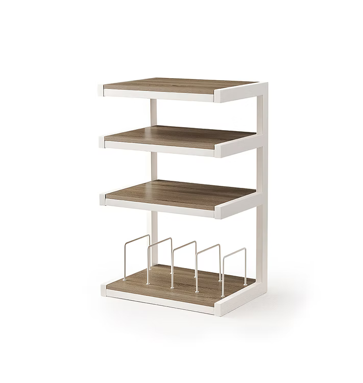 ESSE HIFI FURNITURE/BLACK SATIN / RED Glass /White OAK / Black Walnut