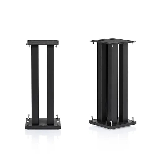 STYLUM SQUARE SPEAKER STANDS/PAIR/BLACK SATIN - Perfect volume