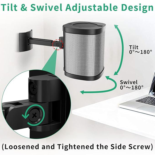 Adjustable Wall Mount and Ceiling Mount for Sonos One/One SL