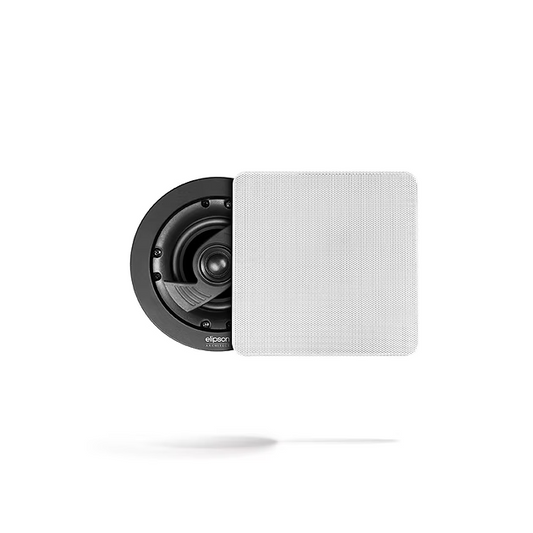 ELIPSON IN CEILING SPEAKER 1 TWEET + HP10 (4")  WHITE ULTRA SLIM MAGNETIC GRID (8 Ohm)