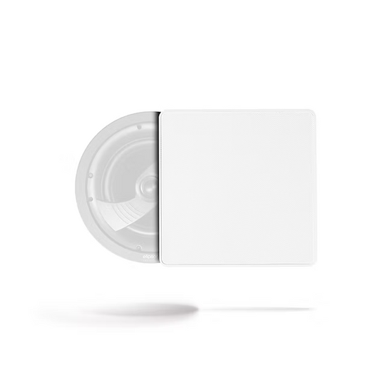 ELIPSON IN WALL or CEILING  8" WHITE MAGNETIC   SQUARE GRID