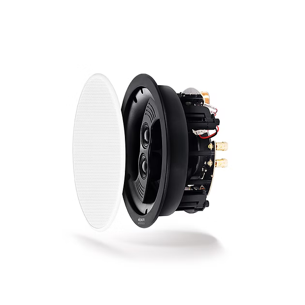 ELIPSON IN CEILING STEREO SPEAKER  2TWEET.+HP16 (6") WHITE ULTRA SLIM MAGNET.  GRID (8 Ohm)