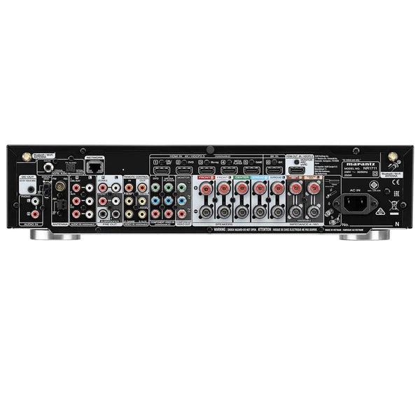Back panel with HDMI and speaker connections on Marantz 