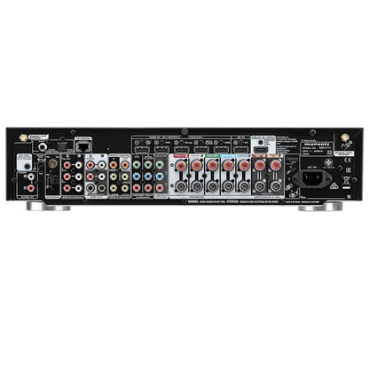 Back panel with HDMI and speaker connections on Marantz 