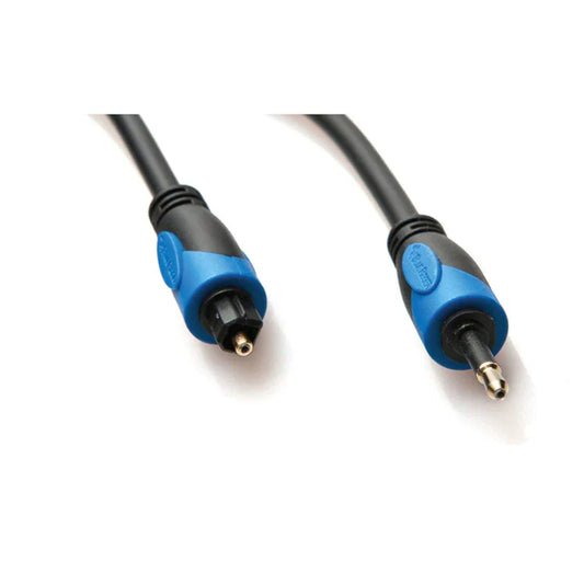 S/PDIF Digital Optical Audio Cable, Toslink to Mini Toslink, 6ft