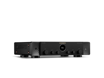 Close-up of Marantz Stereo 70s audio inputs and interface panel