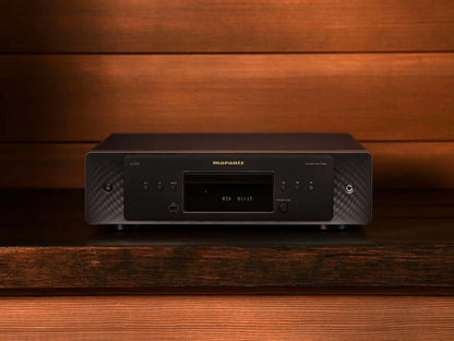 Front view of Marantz CD 60 showing display and control buttons