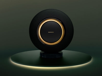 Front view of Marantz Grand Horizon Wireless Speaker showing drivers and compact design.