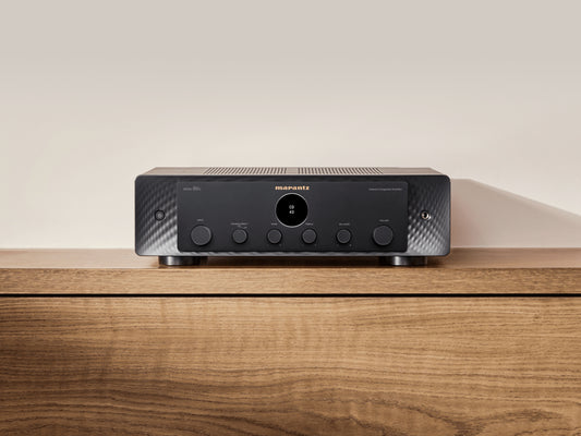Front view of Marantz Model 60N network amplifier with aluminum panel