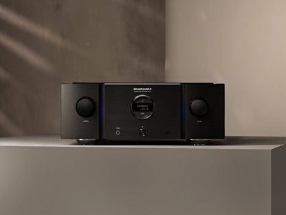 Front view of Marantz PM-10 Amplifier with sleek design