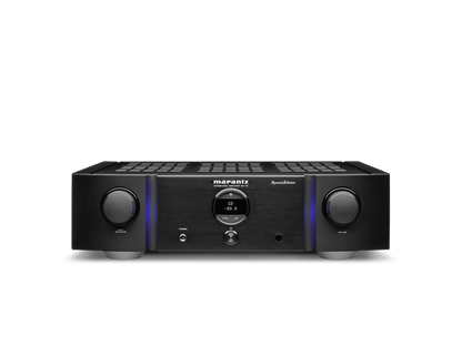 Front view of Marantz PM12SE integrated amplifier with controls visible