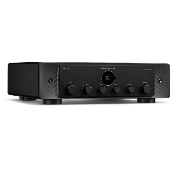 Left side view of Marantz Model 30 showing sleek aluminum panels and controls