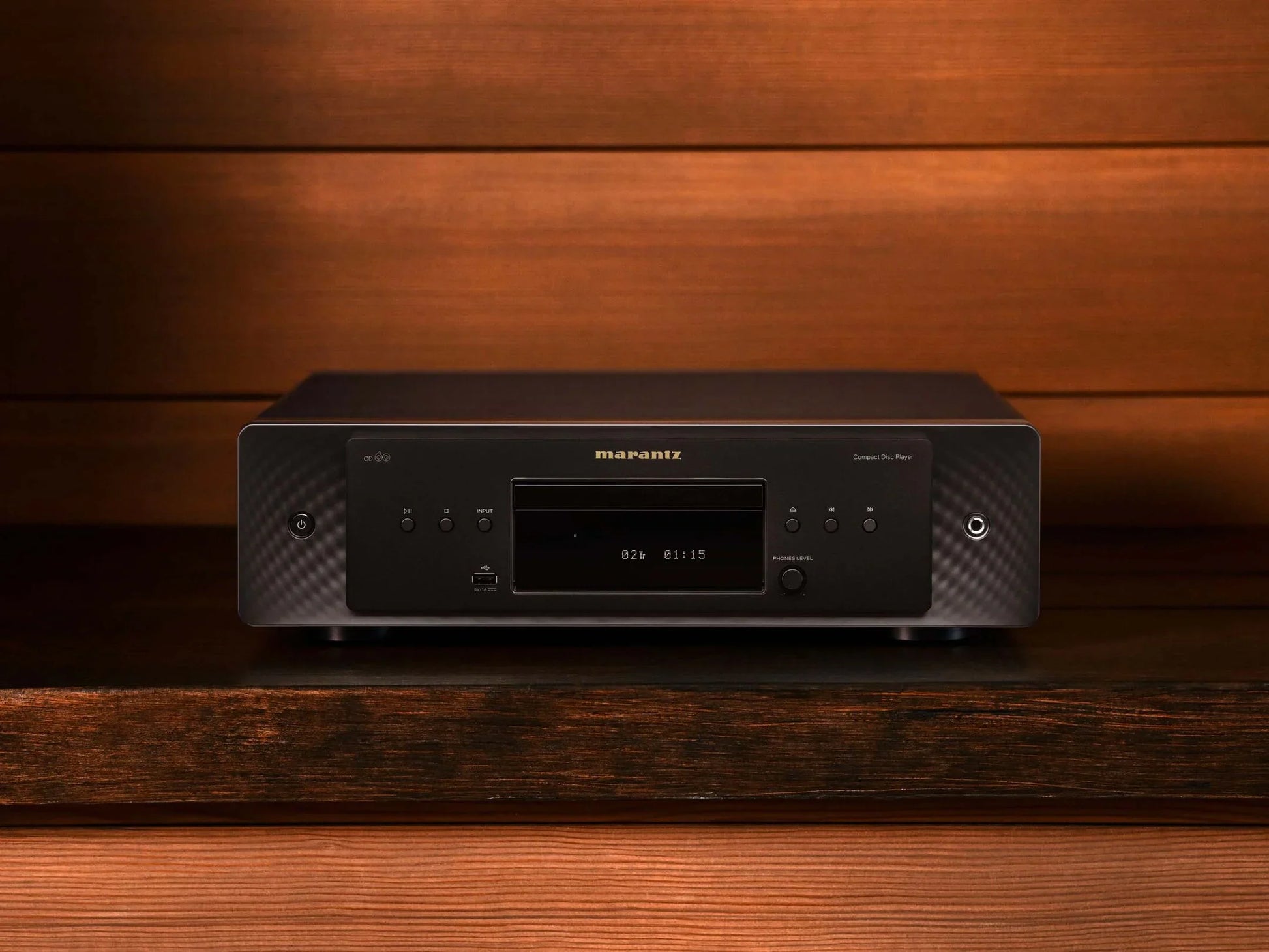 Marantz SA12SE CD player front panel showing playback controls