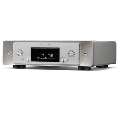 “Marantz SACD 30n, grey high-resolution music player, integrated in home audio setup”