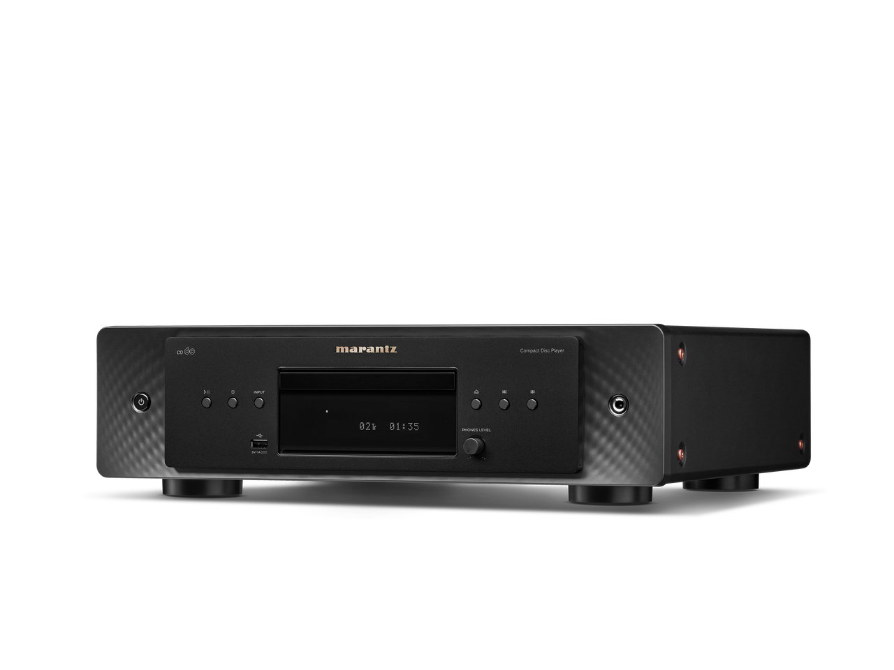 Rear view of CD 60 Marantz with analog, digital, and power ports