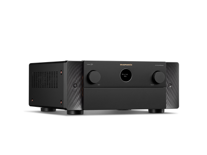 Side angle of Marantz AV-8805 showing ventilation and sleek design.