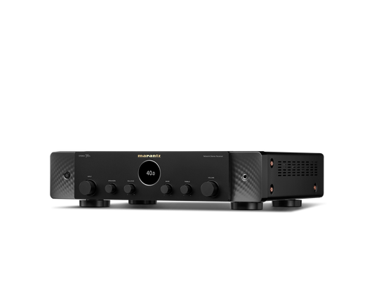 “Side view of Marantz Stereo 70s highlighting vintage design and control knobs.”